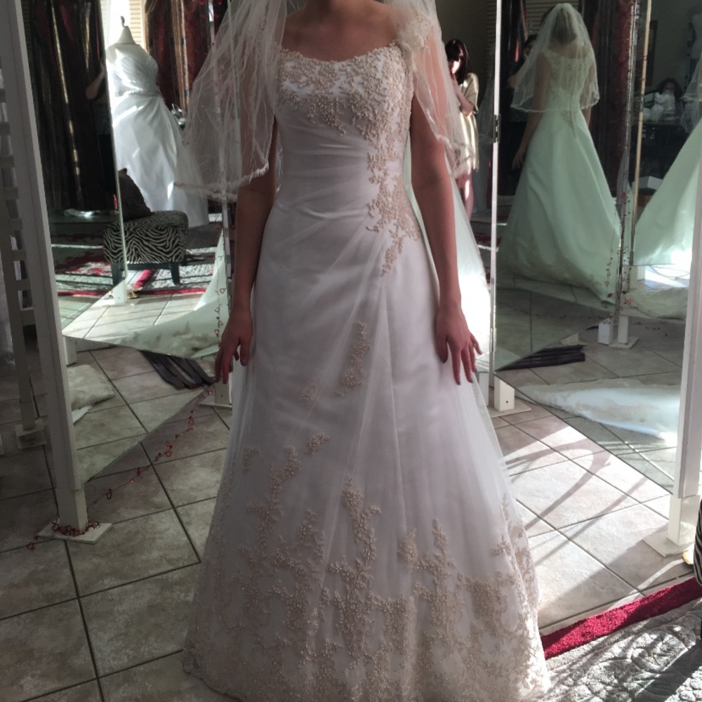 Never Worn Wedding Dress - Picture 1 of 6